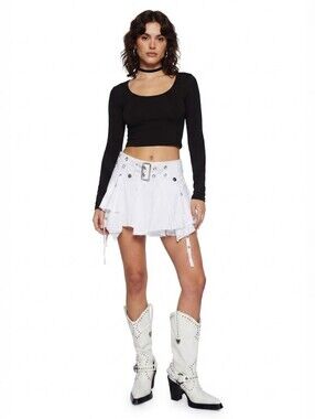 Current Mood Dolls Kill War With Nature Mini Skirt XL NWT